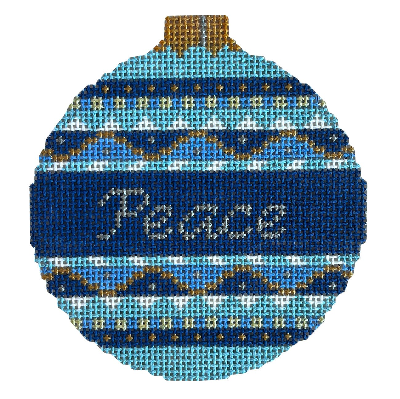Peace Blue/White, 3.25" Round