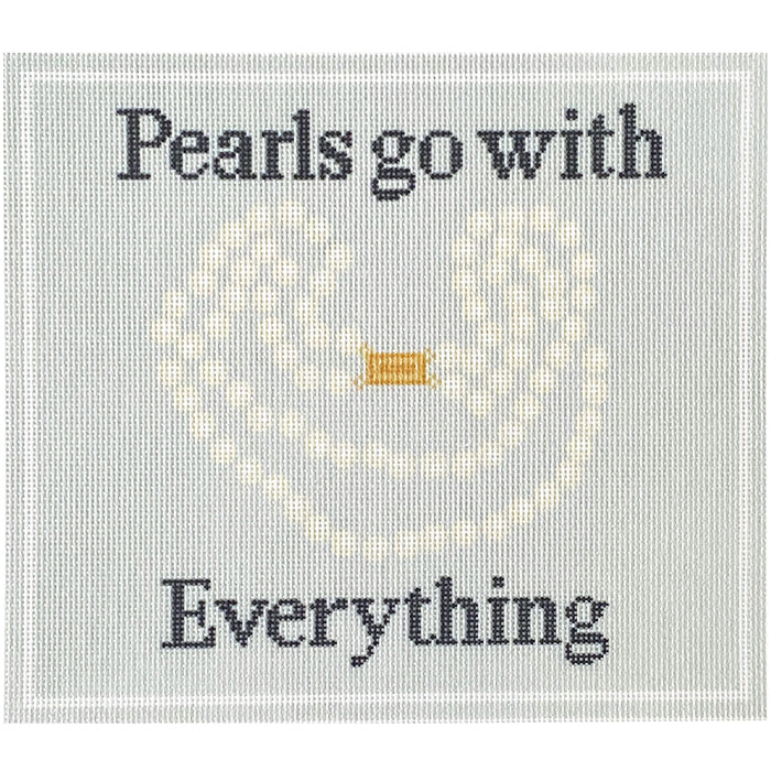 Pearls Go with Everything Canvas