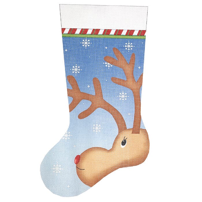 Peeking Reindeer Stocking