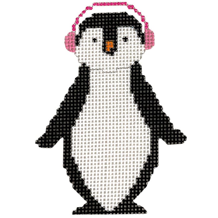 Penguin with Pink Earmuffs
