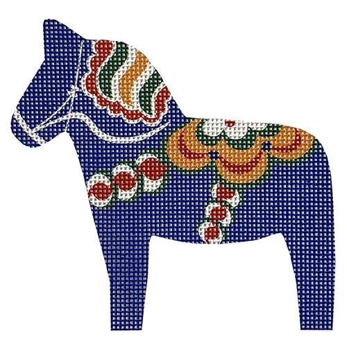 Dala Horse, Blue