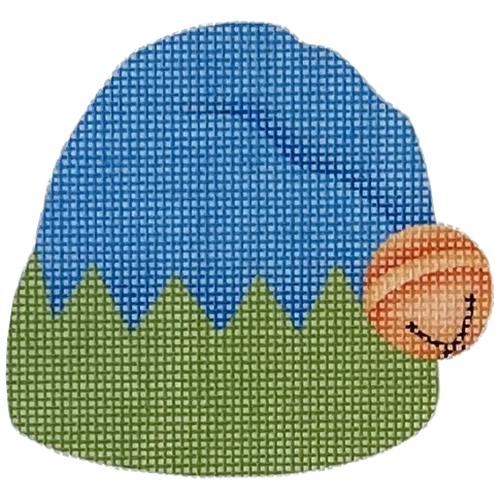 Elf Hat - Blue/Green