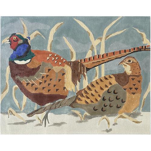 Pheasant Couple in Winter