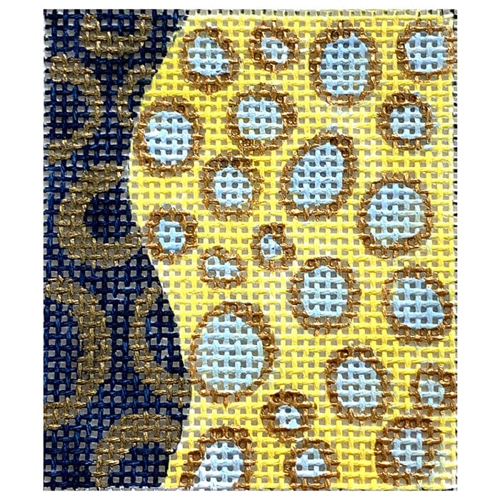 Yellow Spots & Navy Phone Wallet Insert