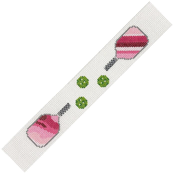 Pickleball Key Fob - Pink Paddles