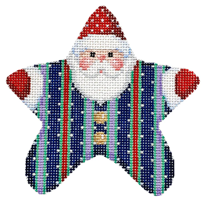 Picot Stripe PJ Santa with Stitch Guide - Image 3