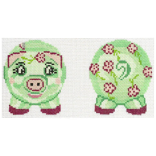 Piggy Bank Green Pink
