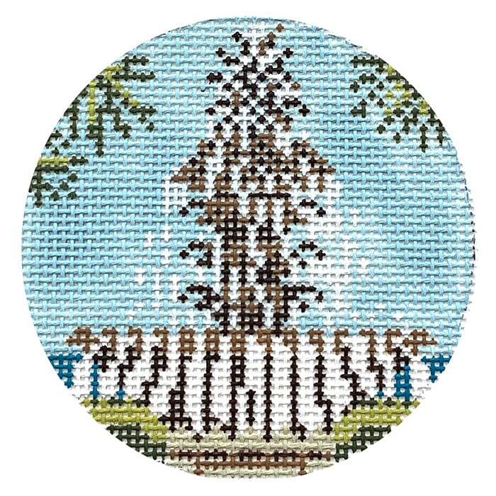Pineapple Fountain 3" Ornament