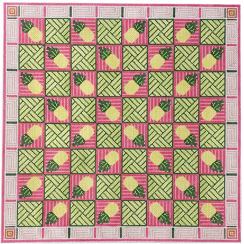 Pineapple Game Board - Pink & Green