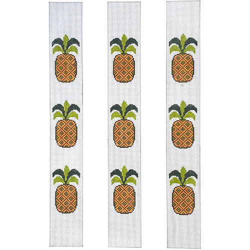 Pineapple Luggage Straps on White