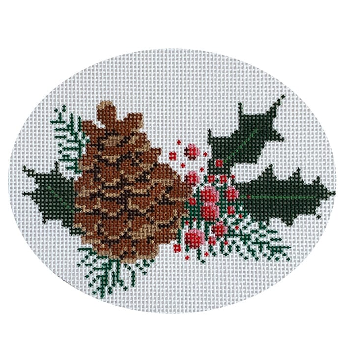 Pinecone Oval Ornament