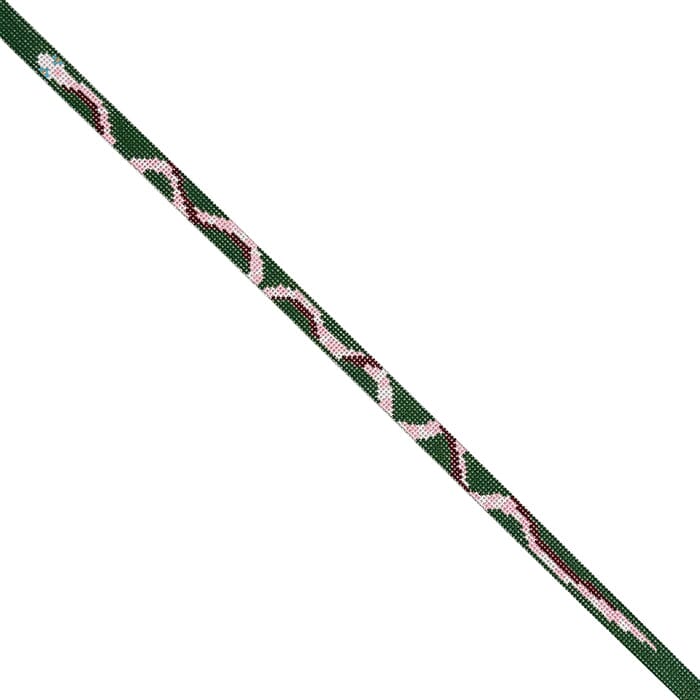 Green and Pink Snake Double Wrap Bracelet