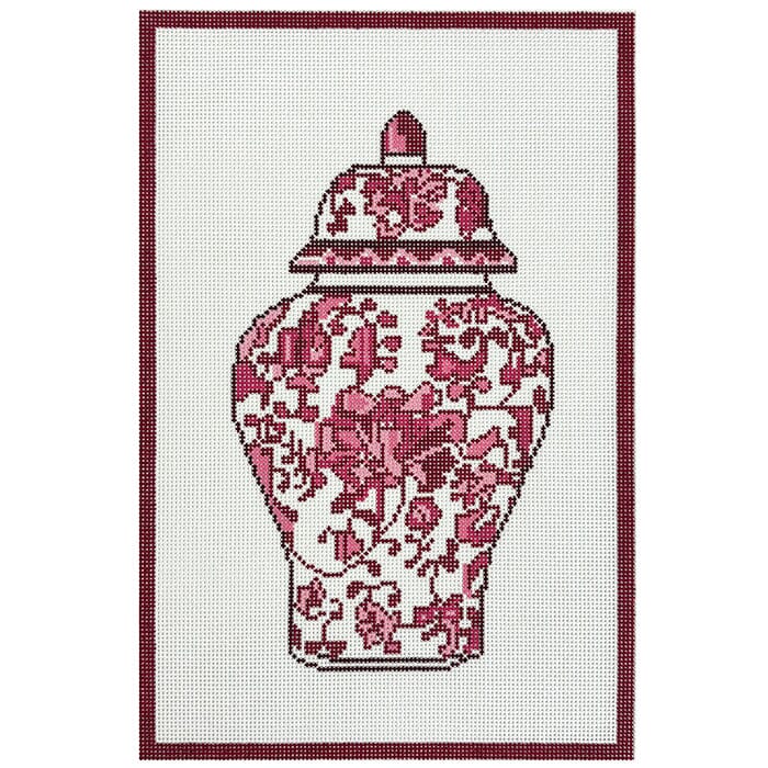 Pink Chinoiserie Ginger Jar
