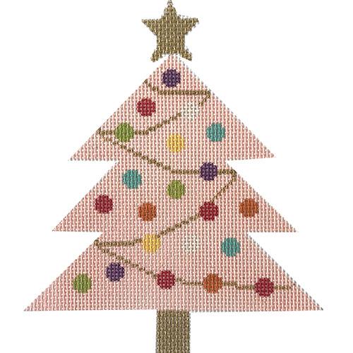 Pink Tree w/Gold Trim