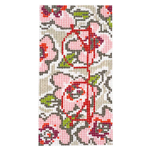 Pink Flowers Eyeglass Case