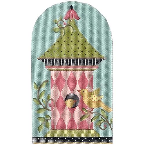 Pink Harlequin Birdhouse