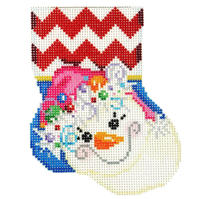 Pink Hat Snowlady Mini Sock
