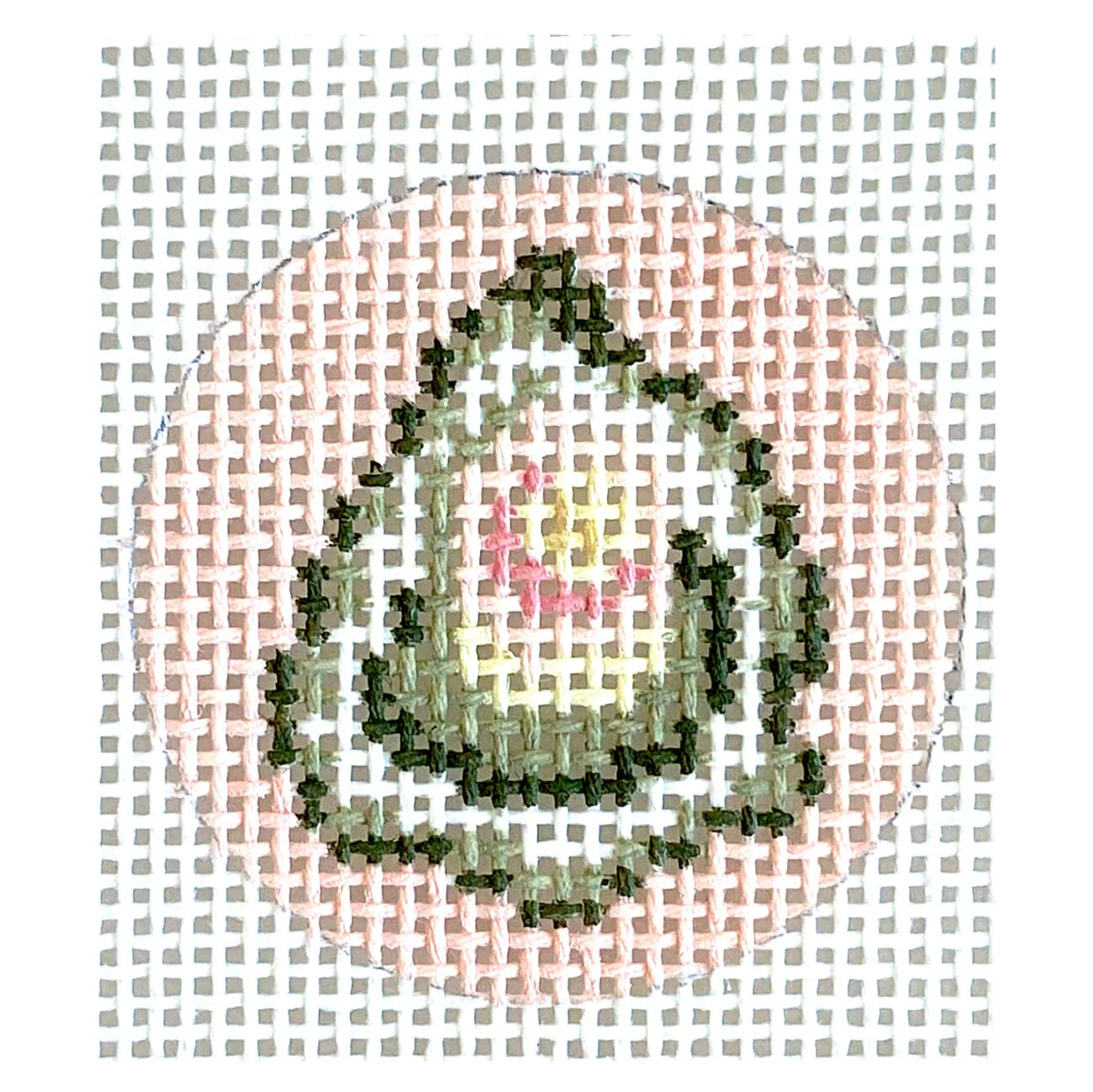 Pink Oyster Round Key Fob Insert