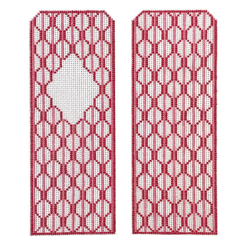 Pink Scallop Double Eyeglass Case