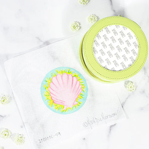 Pink Scallop & Green Seaweed Jewelry Case Bundle