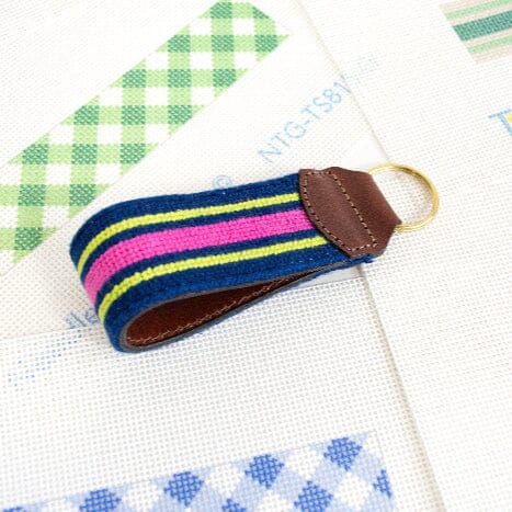 Pink Stripe Key Fob - Image 2