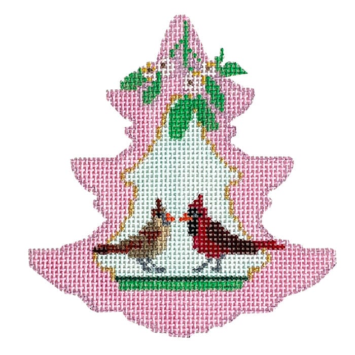 Pink Tree - Cardinal Pair