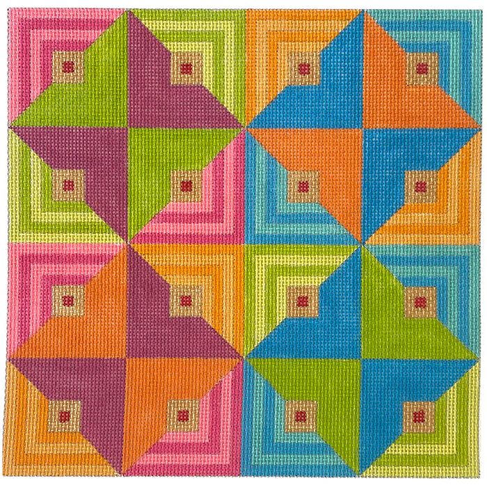 Pinwheels Tropicana on 13 mesh