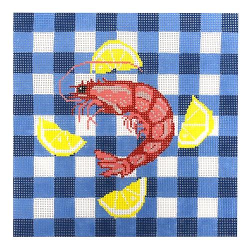 Shrimp and Lemon on 13 mesh
