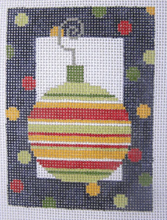 Striped Bauble with Border