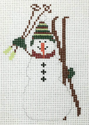 Skiing Snowman