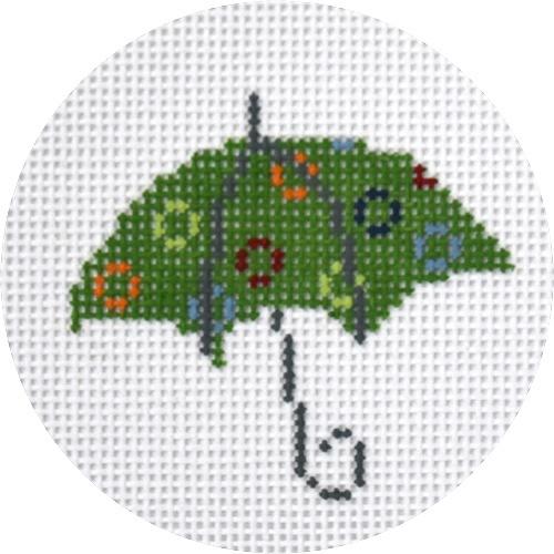 Umbrella Green Multi Dots