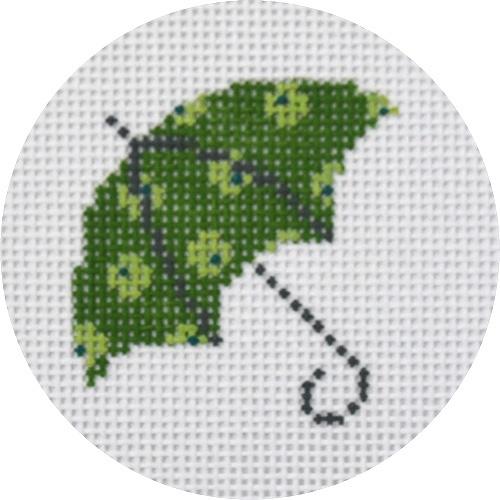 Umbrella Green Dots