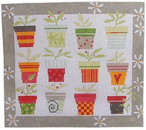 Twelve Flowerpots