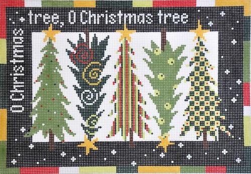 Five Christmas Trees