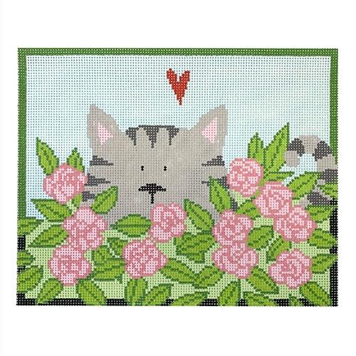 Cat in Flowers