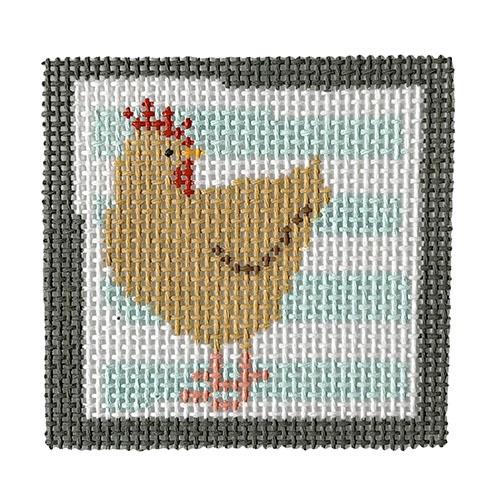 Hen - Blue Stripes