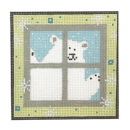 Polar Bear in Window