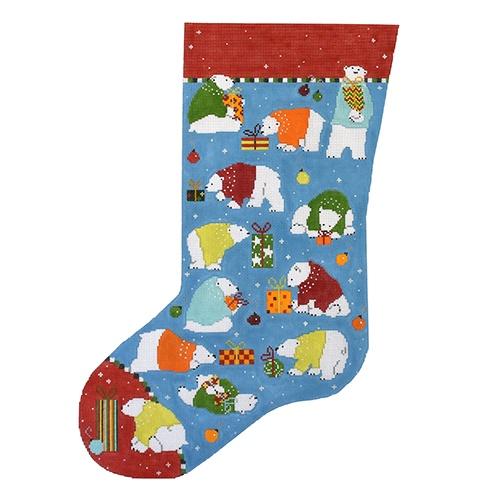 Polar Bear Party Stocking