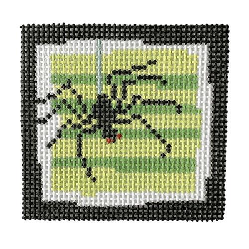 Spider Small Square on Green