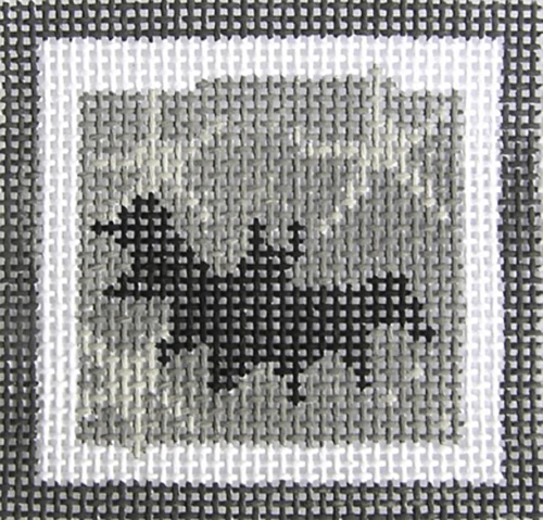 Bat on Gray Small Square