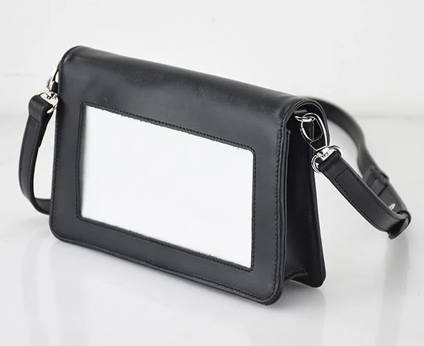 Leather Clutch with Gusset and Strap - Image 2