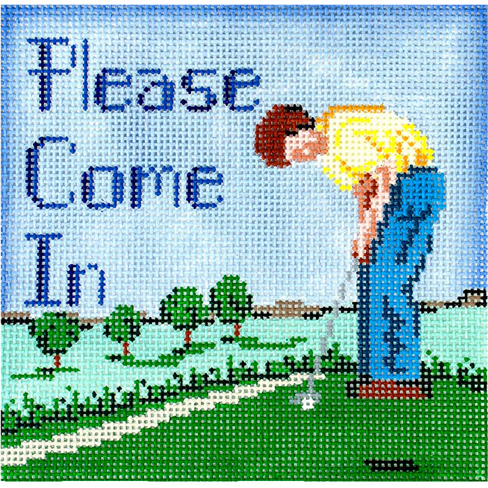 Please Come In Golfer Sign