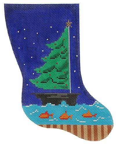 Sailboat Tree Mini Stocking