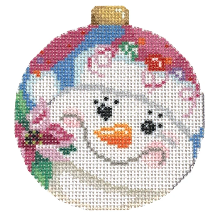 Poinsettia Snowlady Ball Ornament with Stitch Guide - Image 3