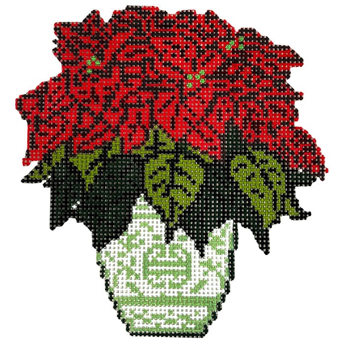 Poinsettia Vase Ornament