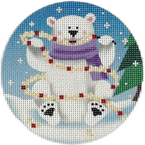 Polar Bear Garland Round