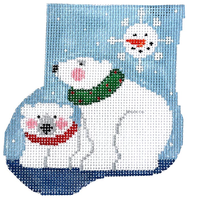 Polar Bears with Polar Bear Insert Mini Stocking