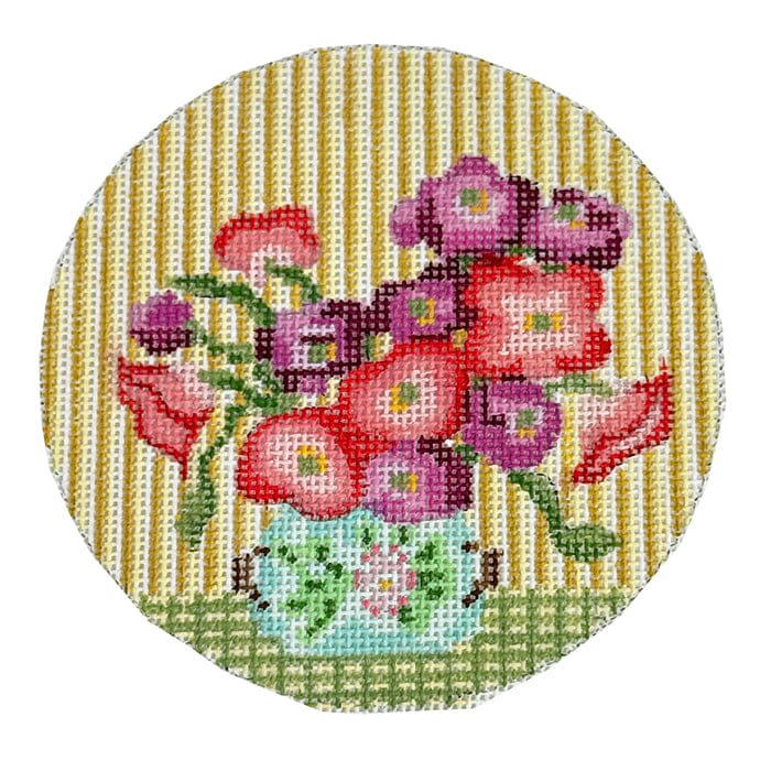 Poppies Vase Round
