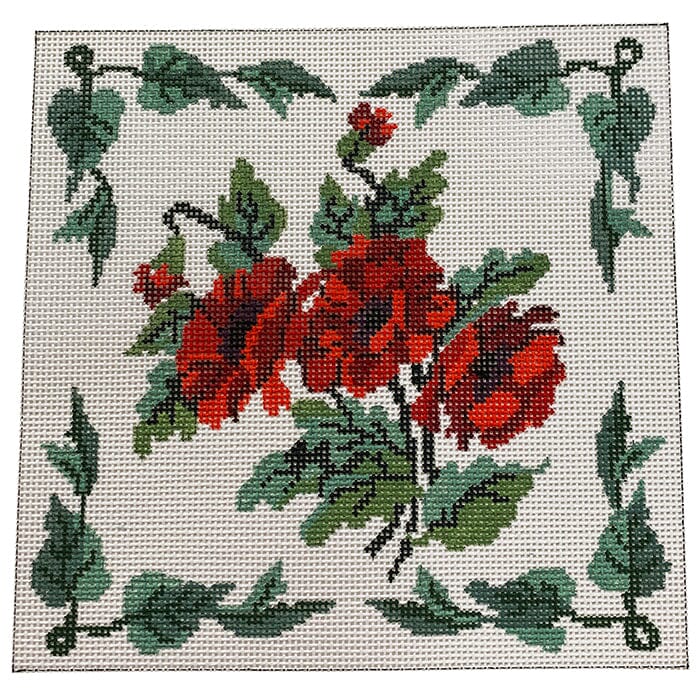 Poppies on 13 mesh