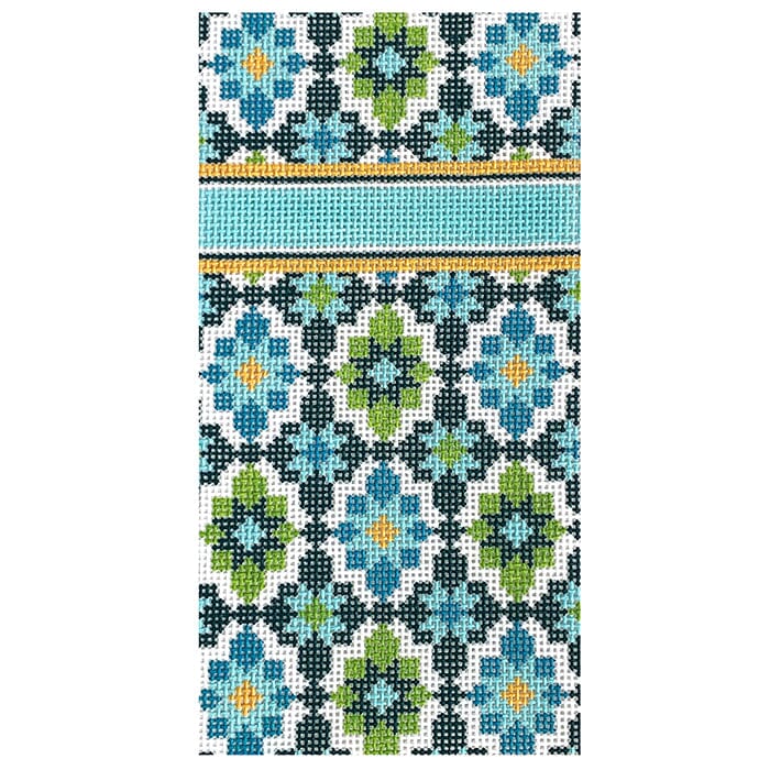 Portuguese Tiles Eyeglass Case - Turquoise